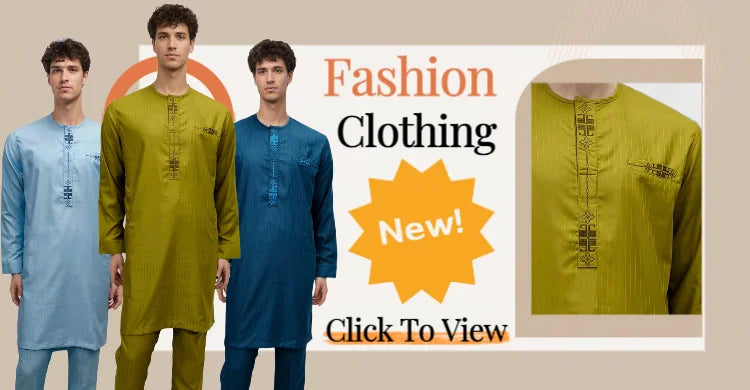 40% Cotton Male Muslim Two Parts Prayer Dress Jalabiya Algerian Caftan Abaya Islamic Jubba Arab Traditional Costume For Muslims