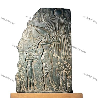 Ancient Egyptian Replica Collection – Statue, Relief Art & Jewelry Decor Set