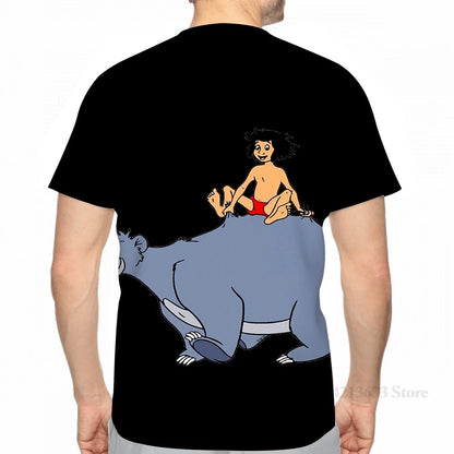 All over print Bear Baloo Mowgli The Jungle Book King Louie men T-Shirt women fashion girl t shirt boy tops tees