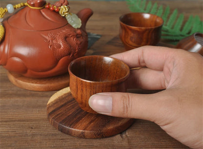 Handmade Spruce Wood Cups – Natural Big Belly Mug for Tea, Coffee & Milk