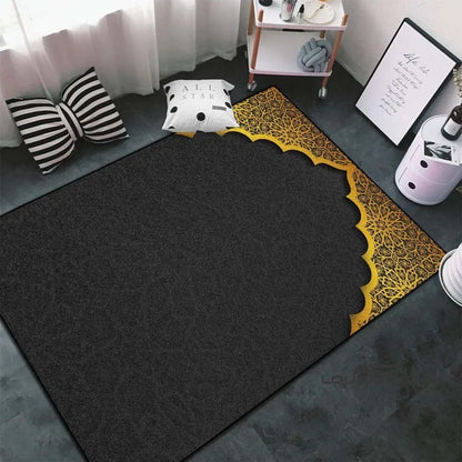 Soft Islamic Prayer Rug for Muslim Women, Elegant Carpet, Home Decoration Portable Prayer