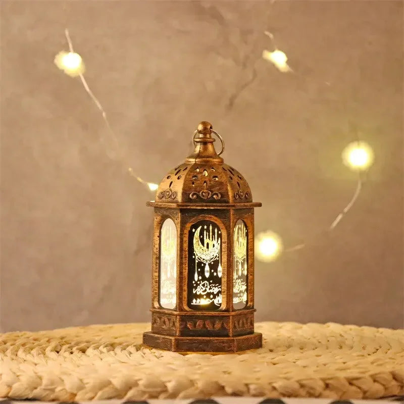 LED Ramadan Lantern Decorations Islamic Muslim Party Decorations Ramadan Wind Lanterns Holiday Decorations Party Gifts