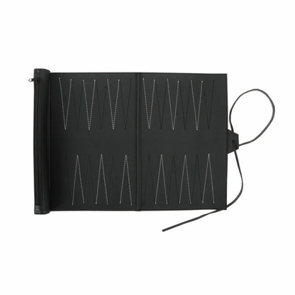 【AA04】Roll Up Backgammon Sets Portable Travel Board Game Set For Adults And Kids Foldable PU Classic Chess Board Roll-Up Easy In