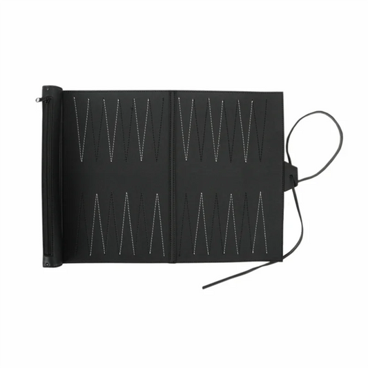 The Roll-Up Backgammon Set – Travel Fun in an Elegant Bag
