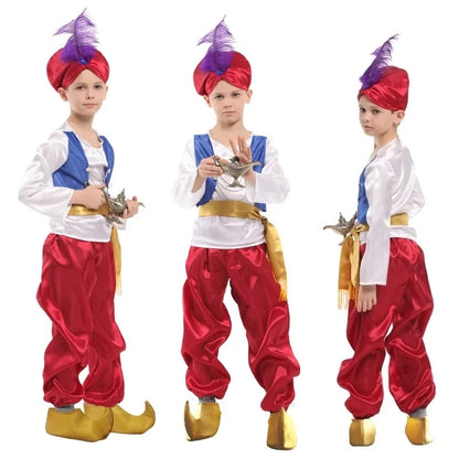 ★ Cosplay s ren halloween party costumes Aladdin Lamp genie costume Adam prince Fan♥ All corners of the country