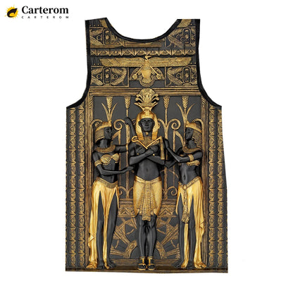 Egyptian God Pharaoh Tank Top – Men's Sleeveless Harajuku Oversized Streetwear