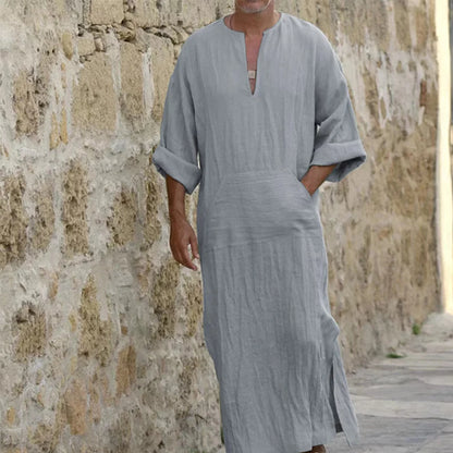 Short Sleeve Solid Color Men Muslim Islamic Kaftan Robe Jubba Thobe Kaftan Muslim Robe Casual Dubai Saudi Arabia Abaya Robes 5XL
