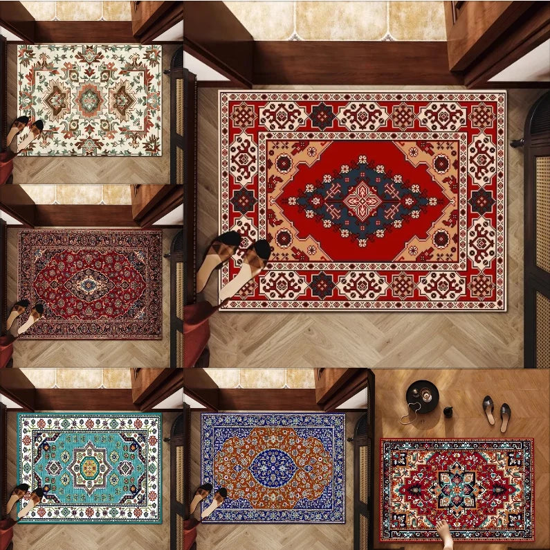 The Isfahan Print – Persian Geometric Retro Area Rug