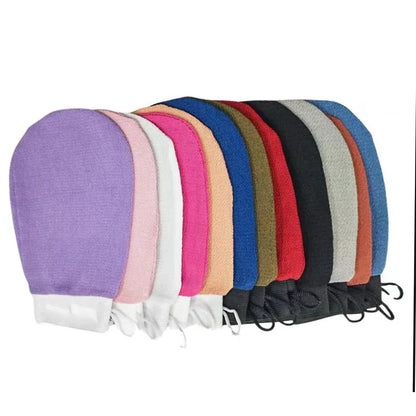 Hot sale Silicone Body Scrubber Bath Brush 1Piece Double Sided Hammam Scrub Mitt Magic Peeling Glove Exfoliating Tan Removal
