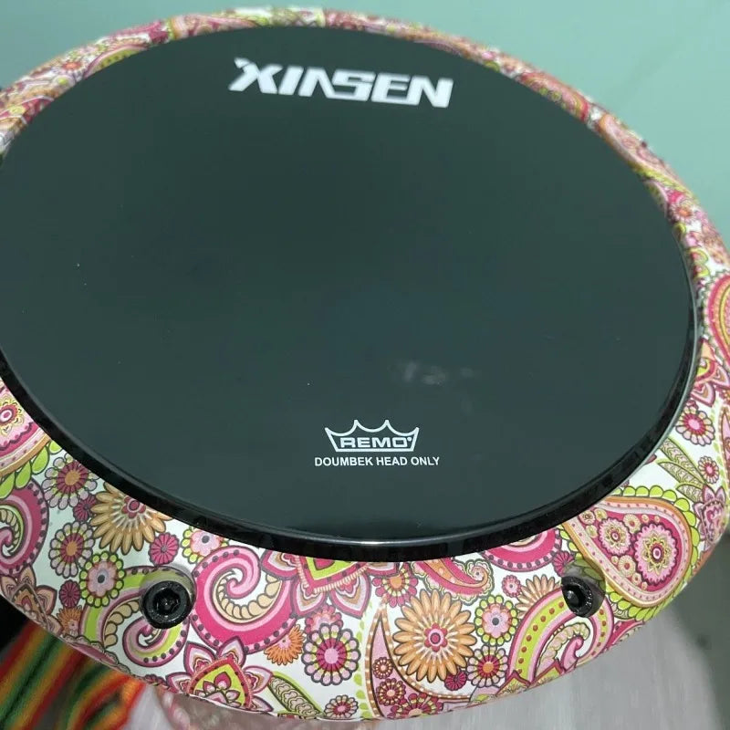 Portable Doumbek Drum 8.5 Inch Arabic Drum Professional Perform Practice Adult Beginners Light Doumbek Percussion Instruments