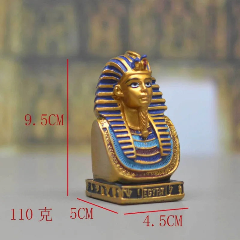 Pharaoh Head Sculpture – Egyptian Handicraft Bust for Home Decor