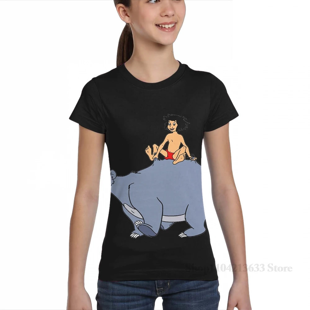 All over print Bear Baloo Mowgli The Jungle Book King Louie men T-Shirt women fashion girl t shirt boy tops tees