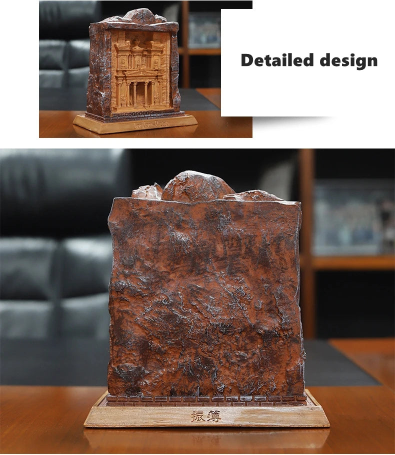 Petra Ancient City Resin Ornament – Creative Jordanian Heritage Decor