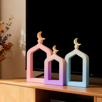 Ramadan Silicone Mold DIY Handmade Craft Eid Gift Home Table Ornament Muslim Party Decoration Supplies Gypsum Cement Candle Mold