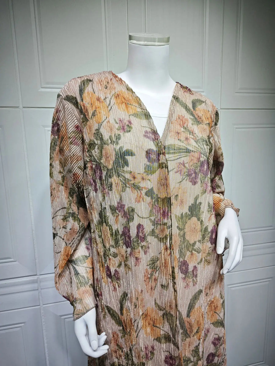 One Look. One Soul. – The Pleated Floral Cardigan with Hijab for the Muslim Woman in America
