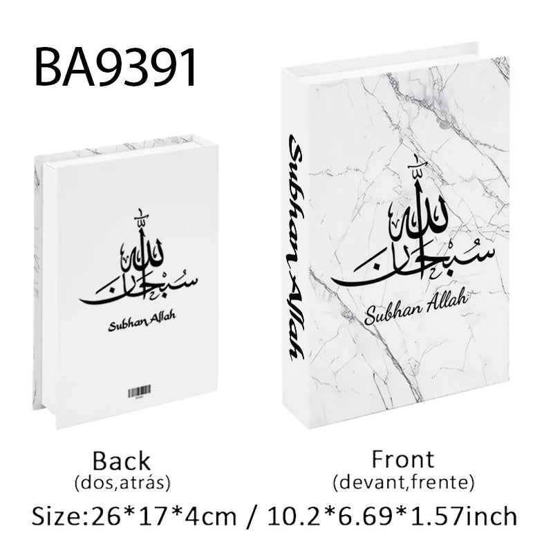 Kaaba Mosque Arch Moroccan Islamic Decorative Books Storage Box Fake Book Coffee Table Living Room Interior Home Decor Quran