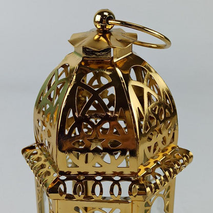 Moroccan European Wind Candlestick Lamp Stand Candle Holder Candlestick Desktop Candlelight Decoration Living Room Tealight