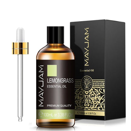 100ml Pure Natural Jasmine Tea Tree Sandalwood Essential Oils Diffuser Plant Lavender Vanilla Rosemary Eucalyptus Essential Oil