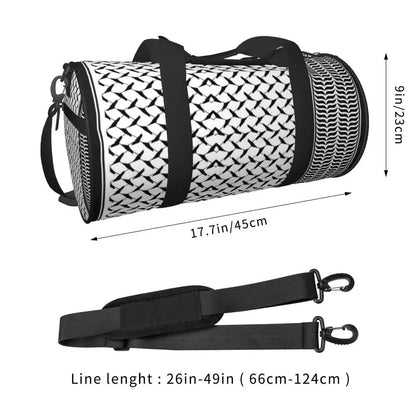 Keffiyeh Ramallah Sport Bags Cool Large Capacity Gym Bag Waterproof Couple Printed Handbag Training Cute Fitness Bag