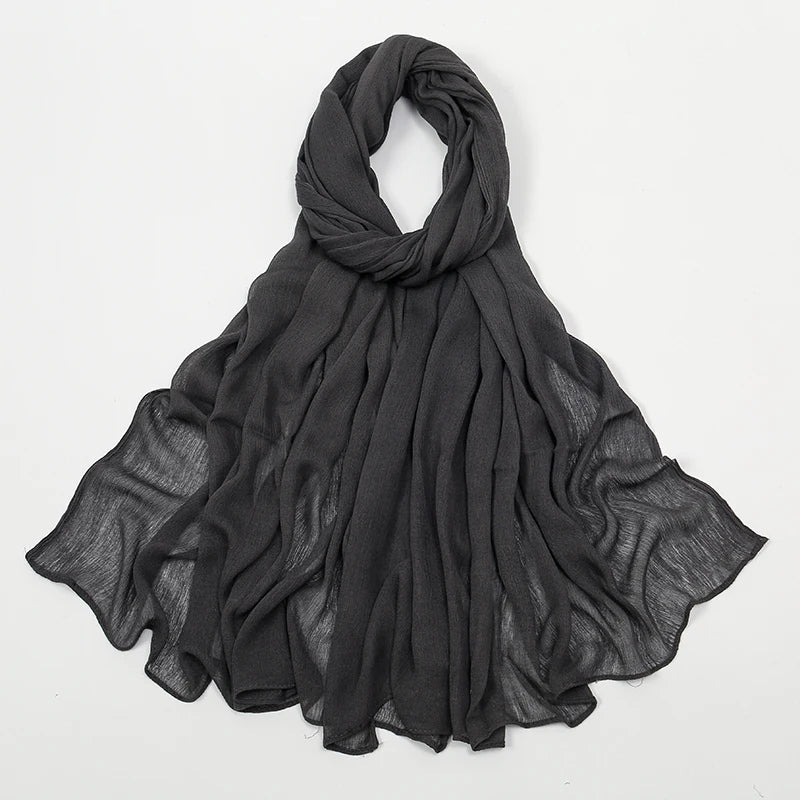 The Crinkle Rayon Hijab – Effortless Elegance, All-Day Comfort