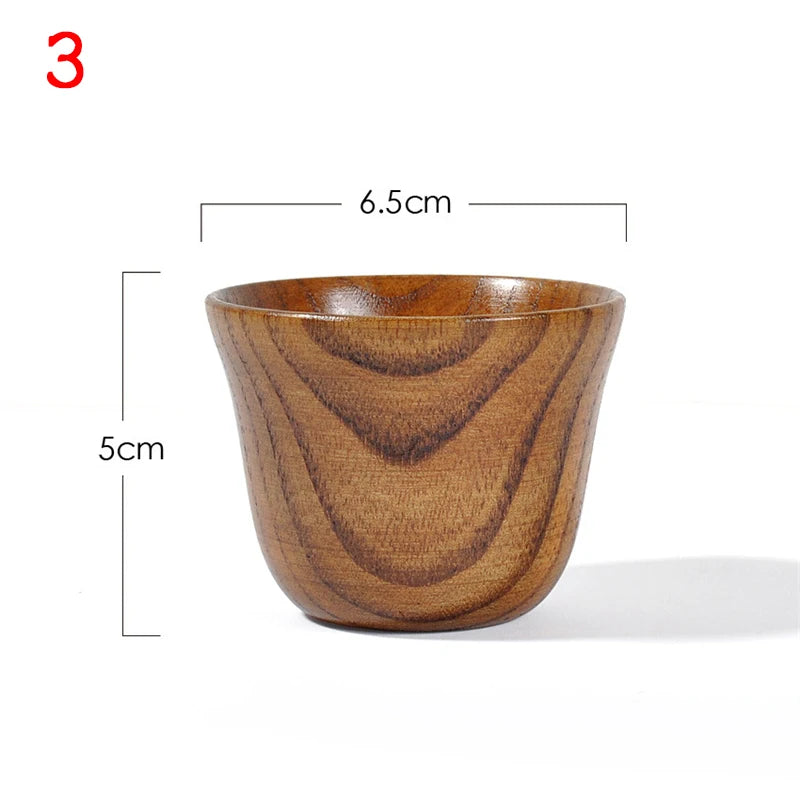 Handmade Spruce Wood Cups – Natural Big Belly Mug for Tea, Coffee & Milk