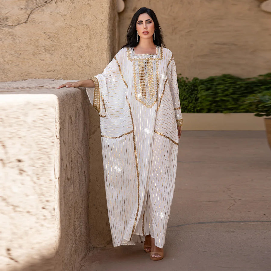 Desert Breeze – The Hot Drill Batwing Kaftan for the Muslim Woman in America