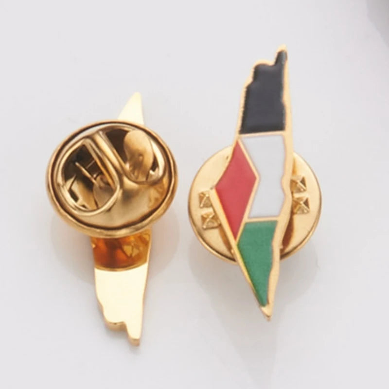 YQ Stainless Steel Palestine Brooch For Badge Accessories