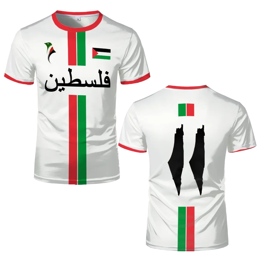 New Palestine Football T-shirts Summer Men's Women Palestinian Jersey Gaza Kid's Tees Gifts Wholesale Unisex T Shirt Summer