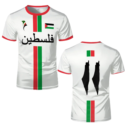 New Palestine Football T-shirts Summer Men's Women Palestinian Jersey Gaza Kid's Tees Gifts Wholesale Unisex T Shirt Summer