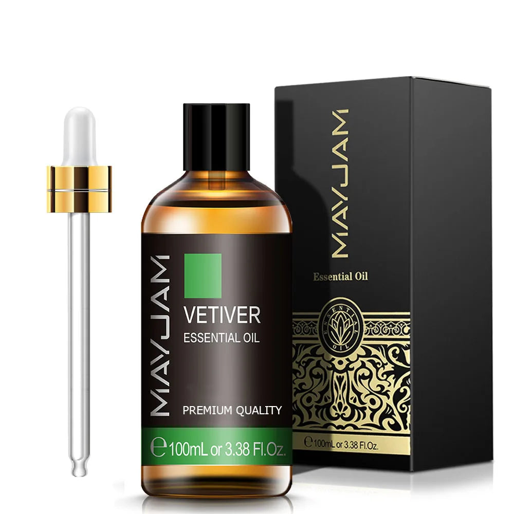 100ml Pure Natural Jasmine Tea Tree Sandalwood Essential Oils Diffuser Plant Lavender Vanilla Rosemary Eucalyptus Essential Oil