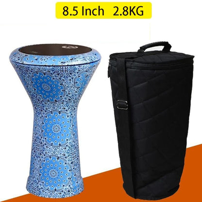 Adults Doumbek Professional Tambourine Aluminium Darbuka Meditation Portable Drums Instrument with Bag Percussion Accessories