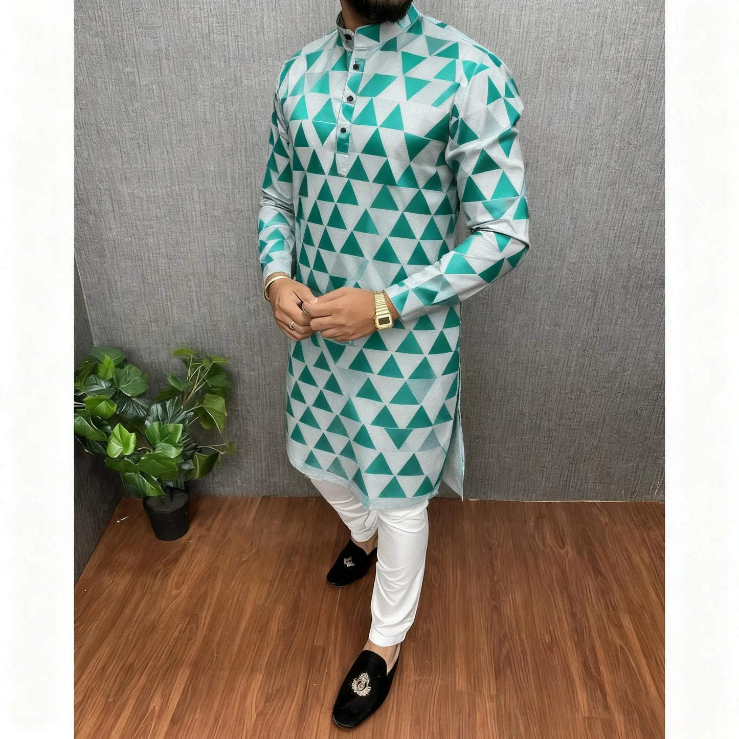 Longline White Shirts Muslim Men Prayers Clothes Luxury African Style Bronzing Vestido Arabe Para Hombre Tenue Marocaine Homme