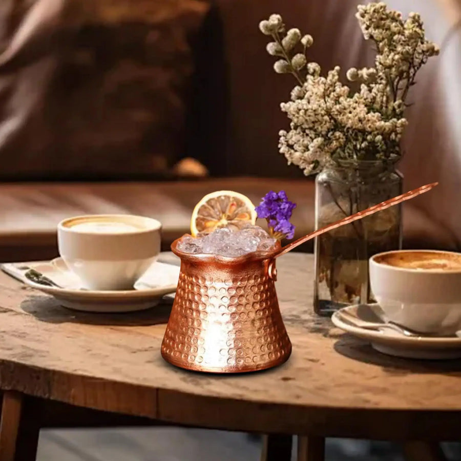 The Copper Dallah – Hand Hammered Turkish Coffee Pot