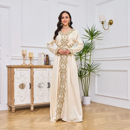 Lace & Legacy – Embroidered Party Abaya for the Arab Woman in America