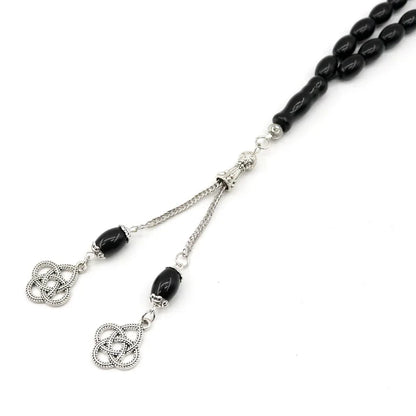 8*12mm Size Oval Natural Agate Tasbih  Muslim Gemstone Prayer Beads  Misbaha Islamic Rosary arabic Fashion Eid ramadan Gifts