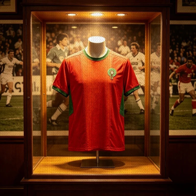 2026 Morocco Team Home Football Jersey Traditional Pattern Short Sleeve Fan  Sport T Shirt Men Family Matching Top Parent-child