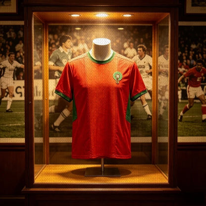 2026 Morocco Team Home Football Jersey Traditional Pattern Short Sleeve Fan  Sport T Shirt Men Family Matching Top Parent-child