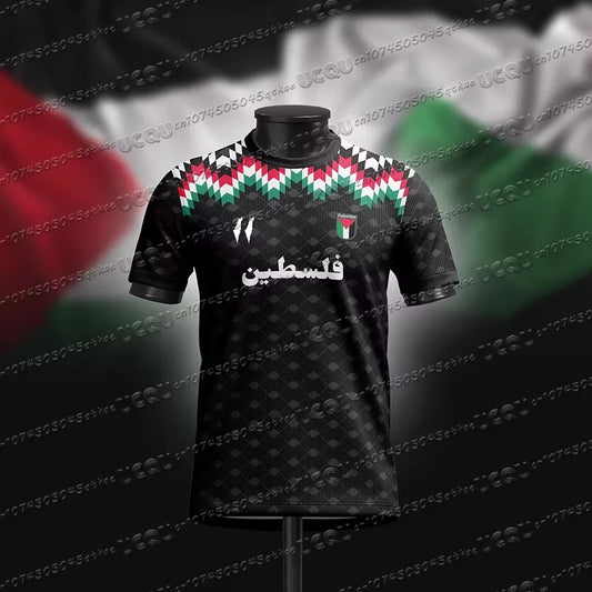 Palestine 3D Football Jersey – Men's Summer Sports Tee, Flag Print Training Top