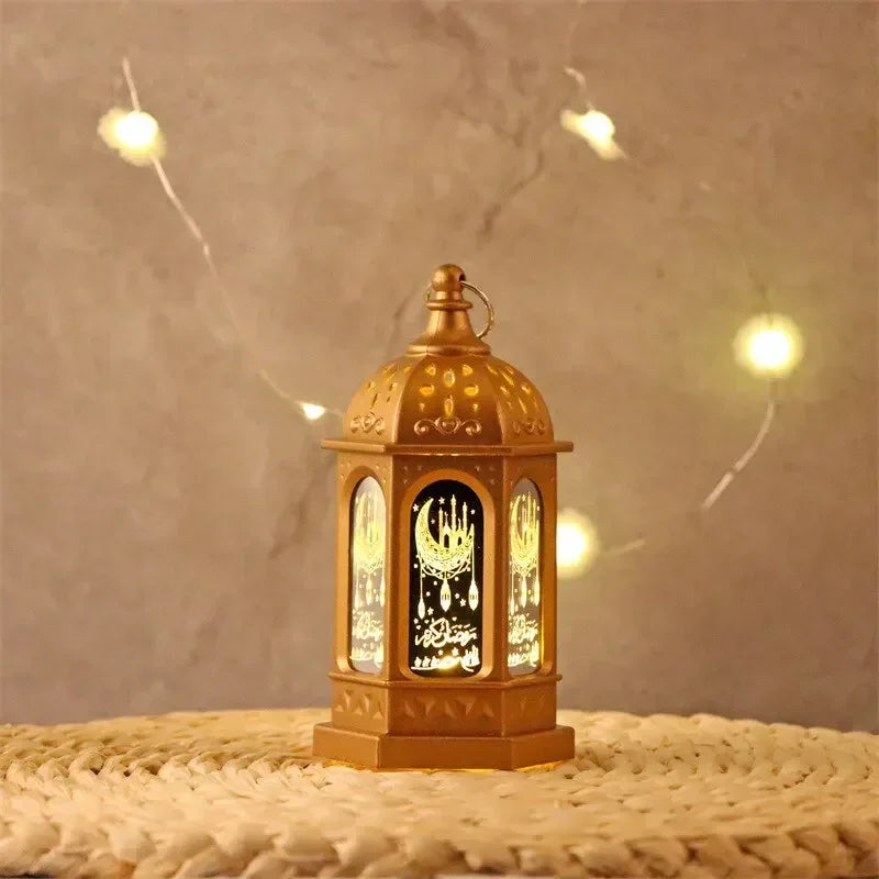 LED Ramadan Lantern Decorations Islamic Muslim Party Decorations Ramadan Wind Lanterns Holiday Decorations Party Gifts