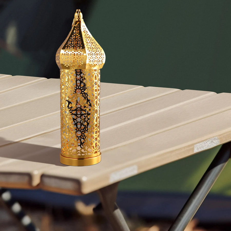 The Golden Lantern – Moroccan Hollow Iron Ramadan Light