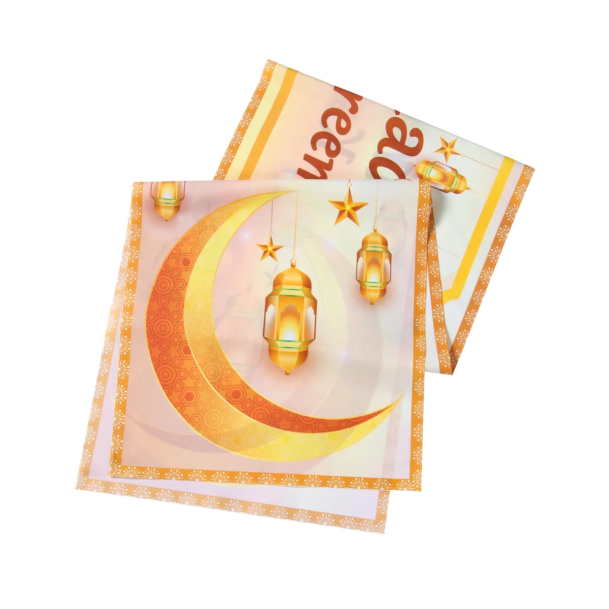 EID Mubarak Decoration Table Runner Ramadan Decor 2024 For Home Tablecloth Ramadan Kareem Islamic Muslim Party Eid Al-Fitr Gifts
