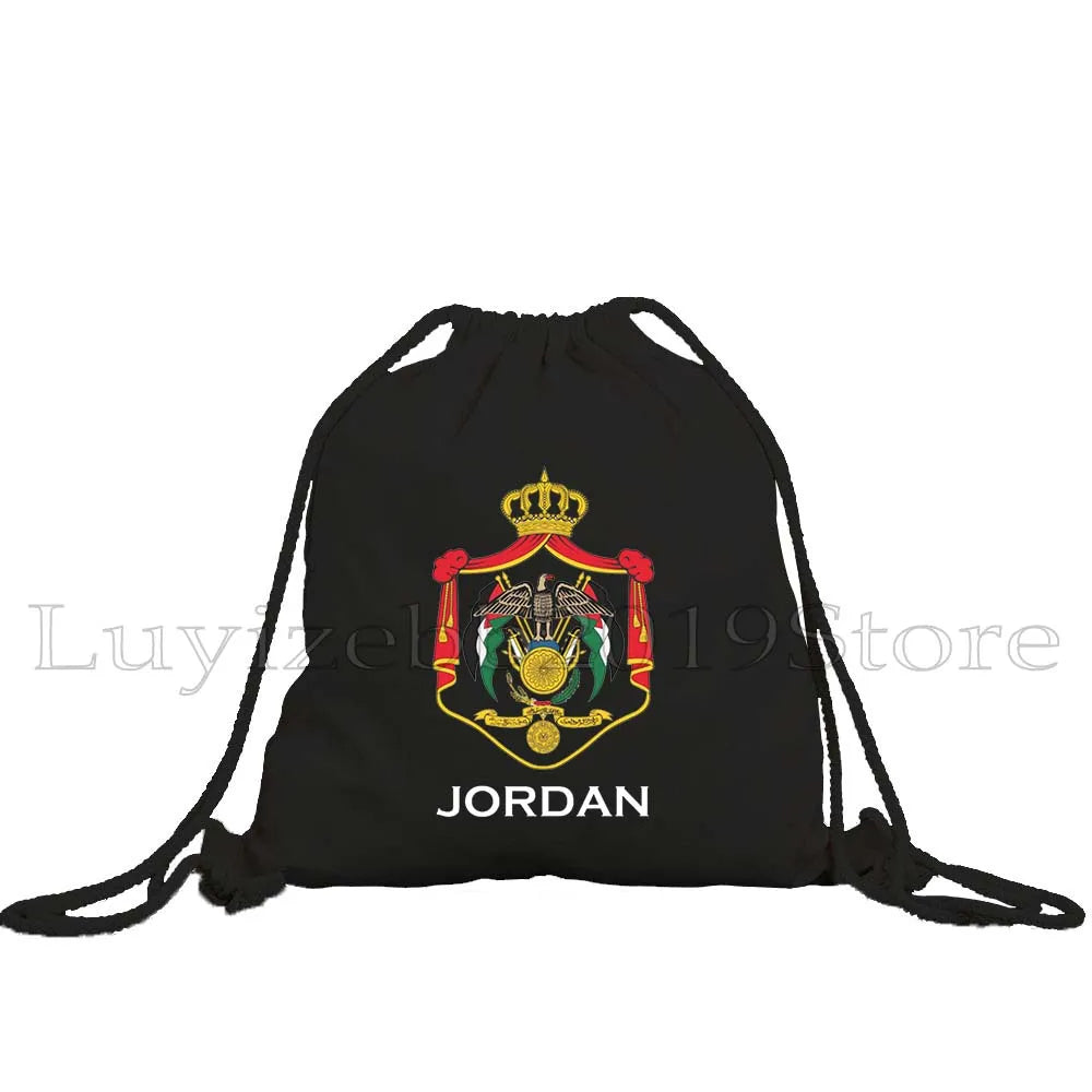 Jordan Emblem Drawstring Bag – Petra, Flag & Map Gym Sackpack