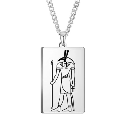 Ancient Egyptian Heritage Pendant – Stainless Steel Necklace of the Pharaohs
