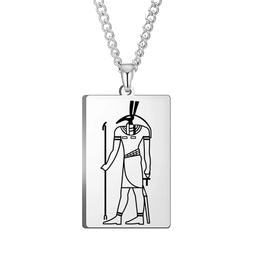Ancient Egyptian Heritage Pendant – Stainless Steel Necklace of the Pharaohs