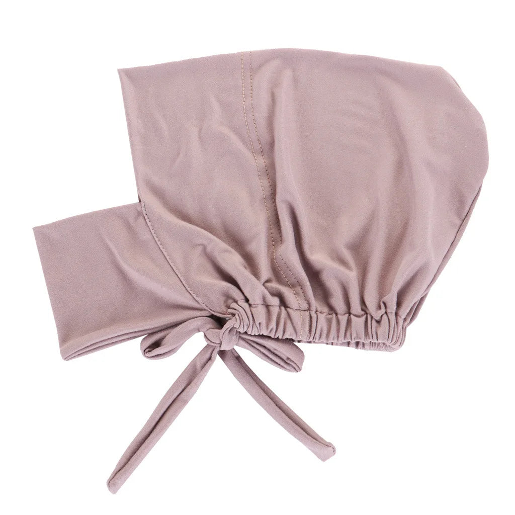 Inner Cap Hijab For Women Solid Underscarf Hijab Undercap Scarf Turban Hat Islamic Muslim Hijabs Ready To Wear Headcover