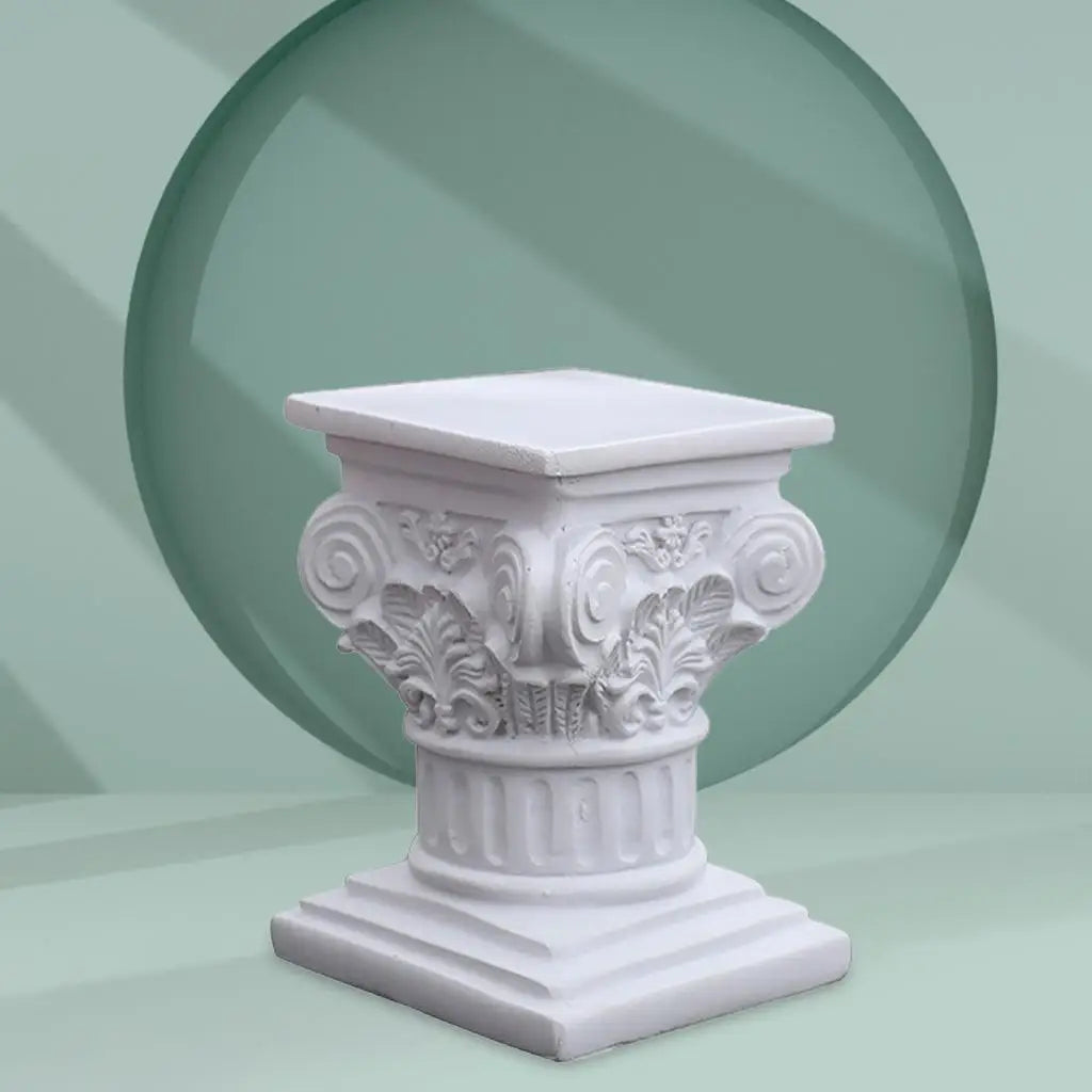 Jerash-Style Column Pedestal – Ancient Jordanian Architecture Statue for Home & Garden