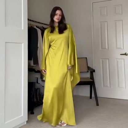 Closed Batwing Abaya Women Muslim Dress Turkish Islamic Dress Women 2024 For Party Kebaya Kaftan Turkey Caftan Marocain Femme