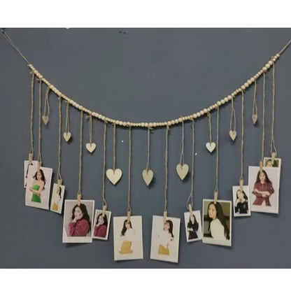 Family  Photos Tapestry Home Decor Macrame Wall Hanging with Tassel Eid Ramadan Decoration Housewarming Gift
