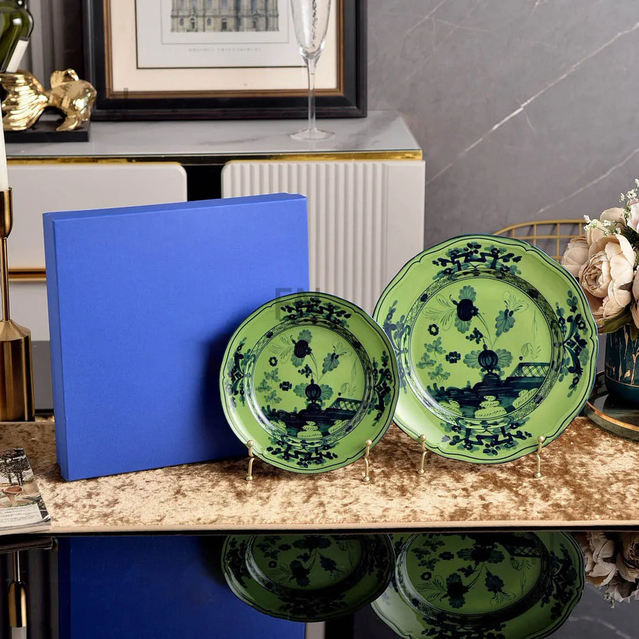 Oriental Bloom – High-End Ceramic Coffee Cup Set with Gift Box