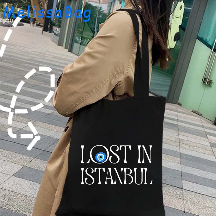 Istanbul in Watercolor – Sultan Ahmed & Galata Skyline Tote